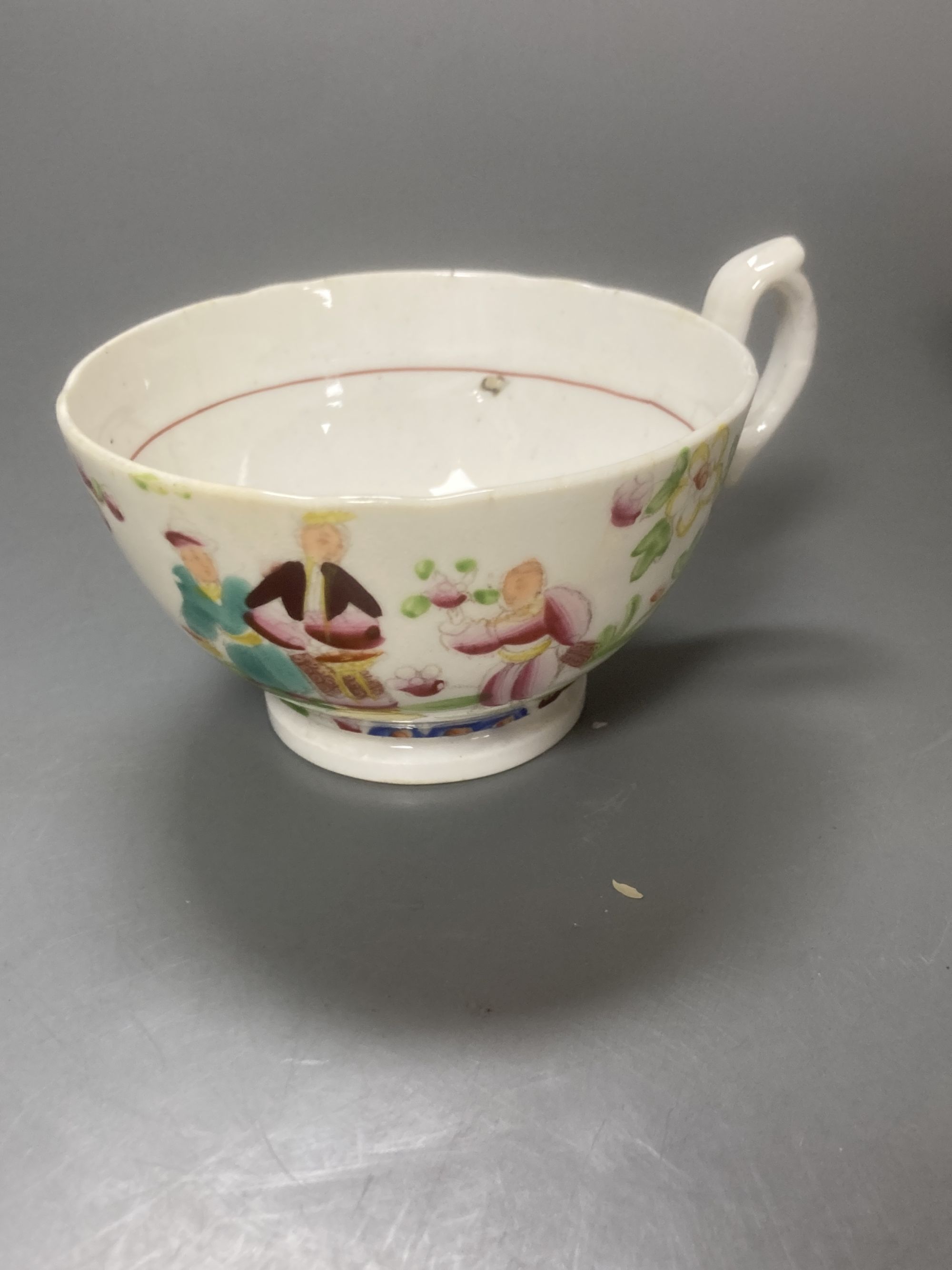 Five Chinese export tea cups / bowls and one other